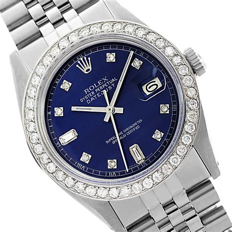 rolex watck blue face|Rolex blue face stainless steel.